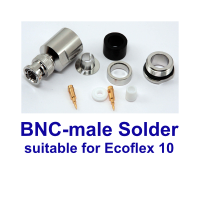 BNC male solder Ecoflex 10