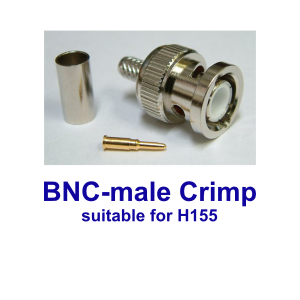 BNC male crimp H155