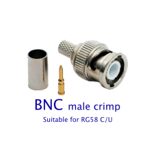 BNC male crimp RG58 C/U