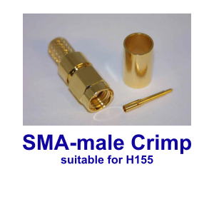 SMA male crimp H155