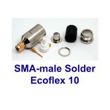 SMA male solder Ecoflex 10