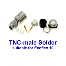 TNC male solder Ecoflex 10