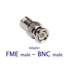 FME male - BNC male adapter