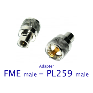FME male - PL259 male adapter